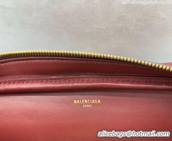 Unique Grade Balenciaga Medium Le 7 Shoulder Bag in Suede Leather 90827 Dark Brown 2026
