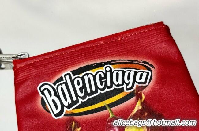 Low Price Balenciaga Smokey BBQ Charm/Keychain Chips in glossy calfskin 90830 Red 2026