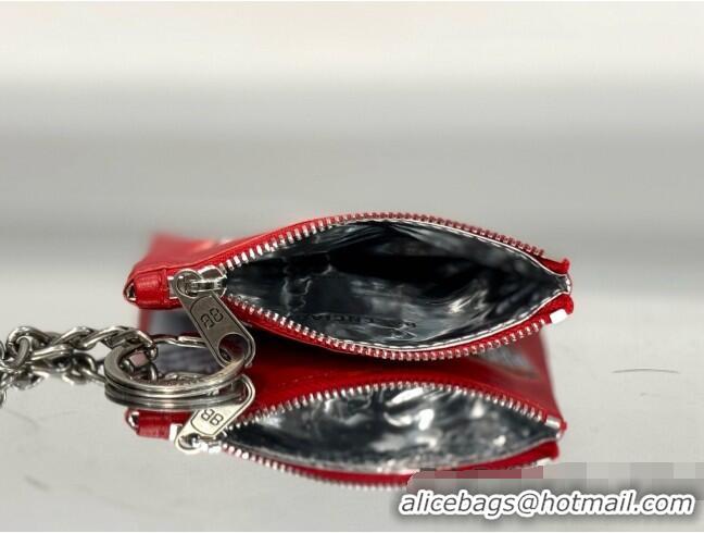 Low Price Balenciaga Smokey BBQ Charm/Keychain Chips in glossy calfskin 90830 Red 2026