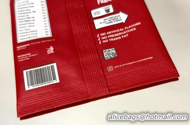 Low Price Balenciaga Smokey BBQ Charm/Keychain Chips in glossy calfskin 90830 Red 2026