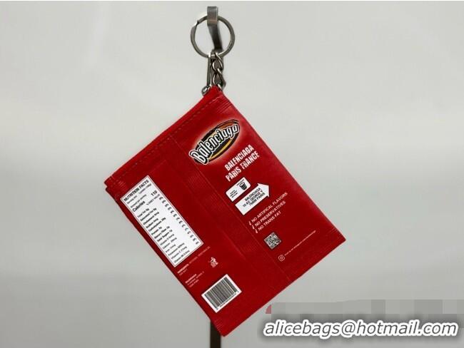Low Price Balenciaga Smokey BBQ Charm/Keychain Chips in glossy calfskin 90830 Red 2026