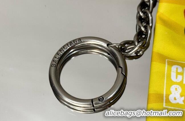 Best Quality Balenciaga Smokey BBQ Charm/Keychain Chips in glossy calfskin 90830 Yellow 2026