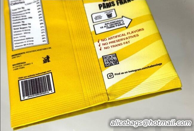 Best Quality Balenciaga Smokey BBQ Charm/Keychain Chips in glossy calfskin 90830 Yellow 2026