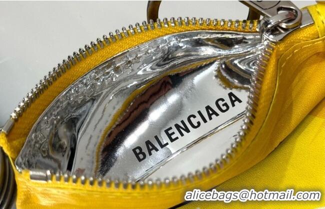 Best Quality Balenciaga Smokey BBQ Charm/Keychain Chips in glossy calfskin 90830 Yellow 2026