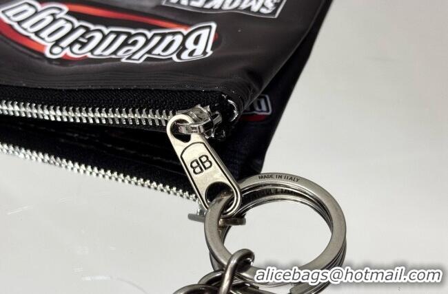Top Design Balenciaga Smokey BBQ Charm/Keychain Chips in glossy calfskin 90830 Black 2026