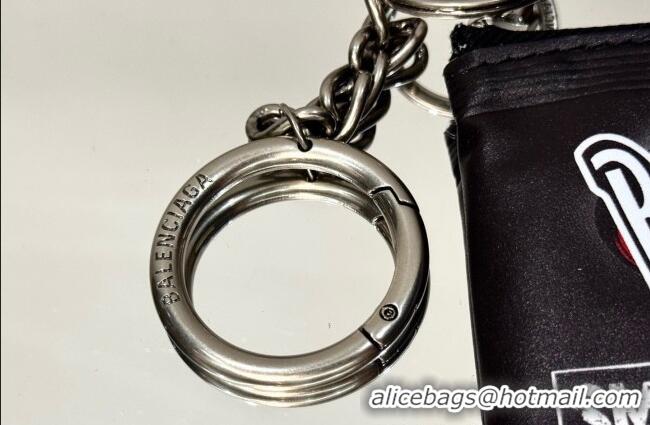 Top Design Balenciaga Smokey BBQ Charm/Keychain Chips in glossy calfskin 90830 Black 2026