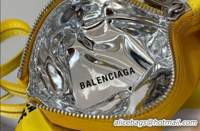 Best Price Balenciaga Smokey BBQ Chips Phone Holder Pouch in glossy calfskin 90831 Yellow 2026