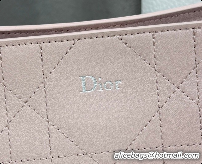 Best Design Dior Trianon Bucket Bag with Chain in Flat Macrocannage Lambskin Leather Pink 2026 M0179