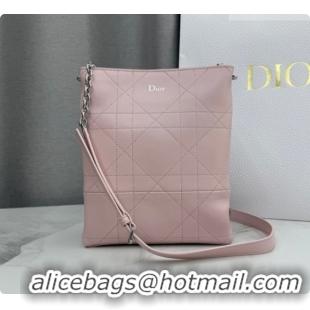 Low Price Dior Small Trianon Bucket Bag with Chain in Flat Macrocannage Lambskin Leather M0178 Pink 2026