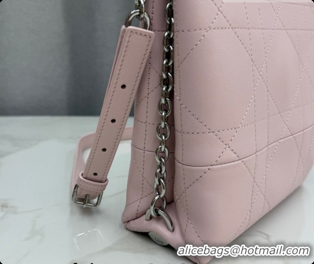 Low Price Dior Small Trianon Bucket Bag with Chain in Flat Macrocannage Lambskin Leather M0178 Pink 2026
