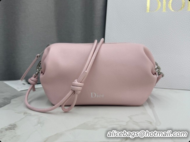 Good Taste Dior Bow Pouch Bag in Lambskin Leather S3900 Pink 2026