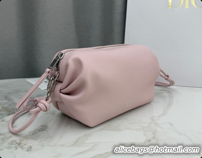 Good Taste Dior Bow Pouch Bag in Lambskin Leather S3900 Pink 2026