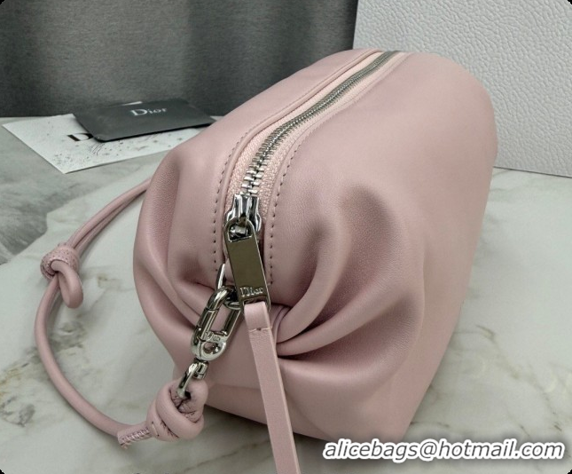 Good Taste Dior Bow Pouch Bag in Lambskin Leather S3900 Pink 2026