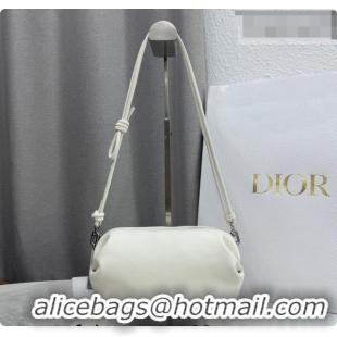 Popular Style Dior Bow Pouch Bag in Lambskin Leather S3900 White 2026