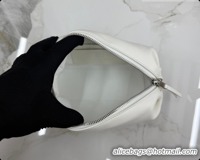 Popular Style Dior Bow Pouch Bag in Lambskin Leather S3900 White 2026