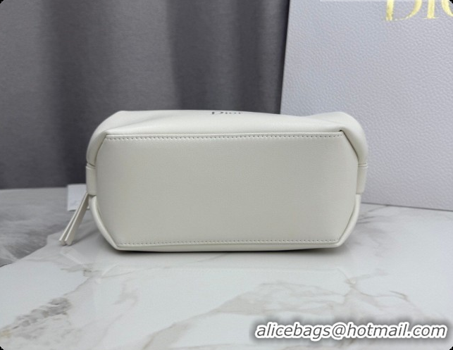 Popular Style Dior Bow Pouch Bag in Lambskin Leather S3900 White 2026