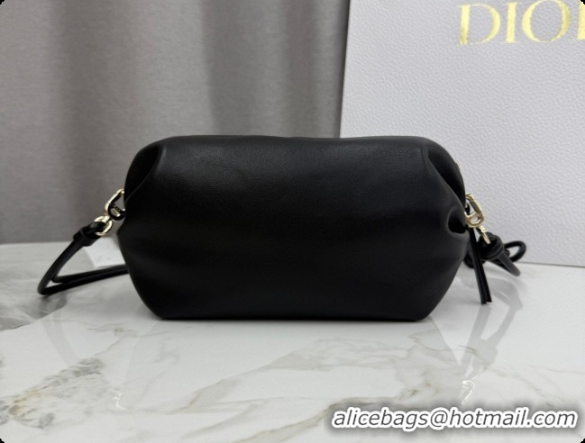 Unique Grade Dior Bow Pouch Bag in Lambskin Leather S3900 Black 2026