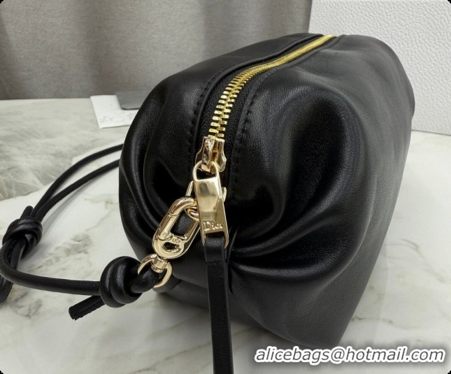 Unique Grade Dior Bow Pouch Bag in Lambskin Leather S3900 Black 2026
