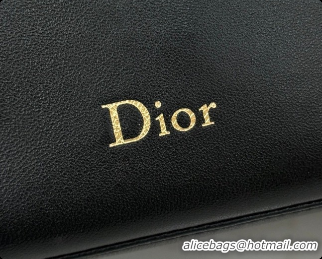 Unique Grade Dior Bow Pouch Bag in Lambskin Leather S3900 Black 2026