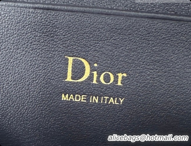 New Fashion Dior Bow Pouch Bag in Blue Dior Oblique Jacquard S3900 2026