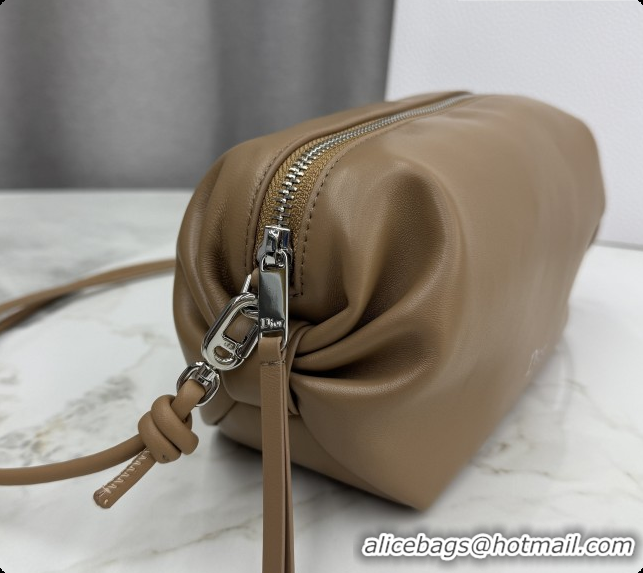 Luxury Cheap Dior Bow Pouch Bag in Lambskin Leather S3900 Brown 2026