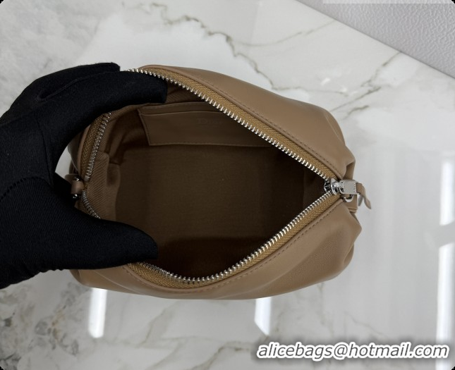 Luxury Cheap Dior Bow Pouch Bag in Lambskin Leather S3900 Brown 2026