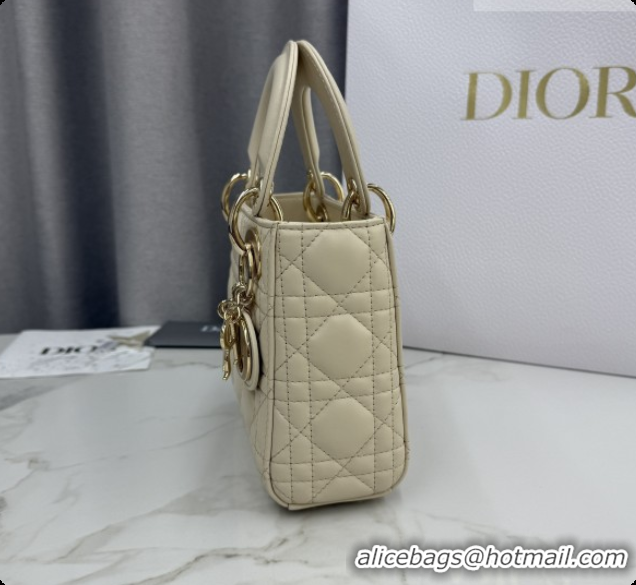 Good Product Dior Classic Mini Lady Dior Bag in Cannage Lambskin Pale Yellow M0505 Pale Yellow 2026