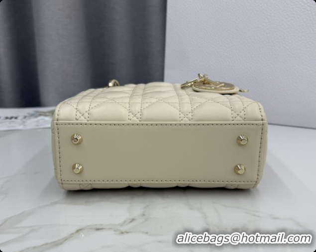 Good Product Dior Classic Mini Lady Dior Bag in Cannage Lambskin Pale Yellow M0505 Pale Yellow 2026