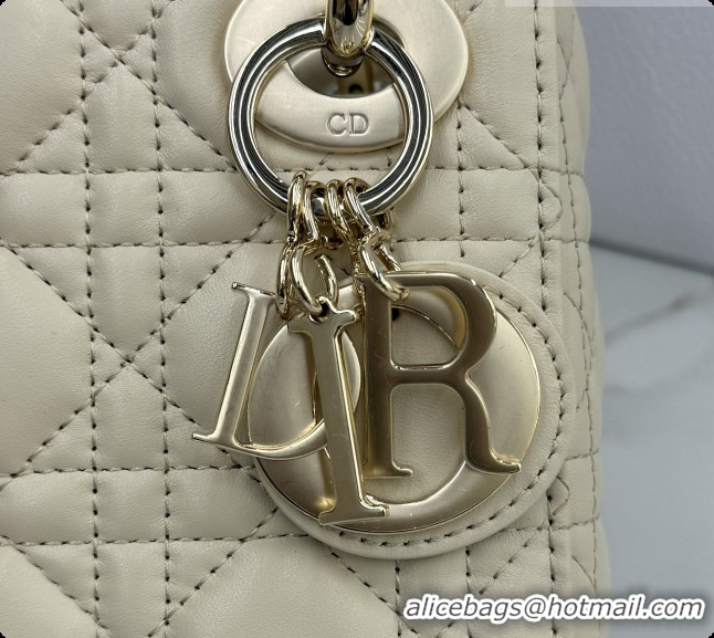 Good Product Dior Classic Mini Lady Dior Bag in Cannage Lambskin Pale Yellow M0505 Pale Yellow 2026