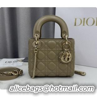 Good Looking Dior Classic Mini Lady Dior Bag in Cannage Lambskin M0505 Cream Apricot 2026