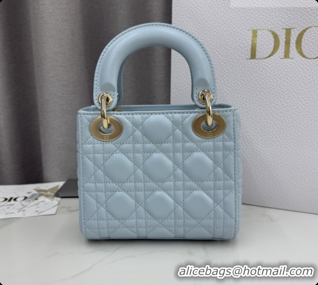 Best Quality Dior Classic Mini Lady Dior Bag in Cannage Lambskin M0505 Space Blue 2026