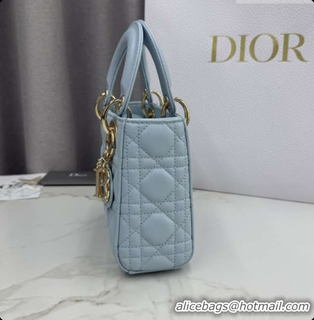 Best Quality Dior Classic Mini Lady Dior Bag in Cannage Lambskin M0505 Space Blue 2026