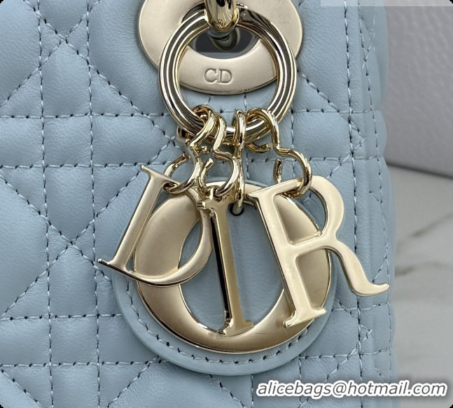 Best Quality Dior Classic Mini Lady Dior Bag in Cannage Lambskin M0505 Space Blue 2026