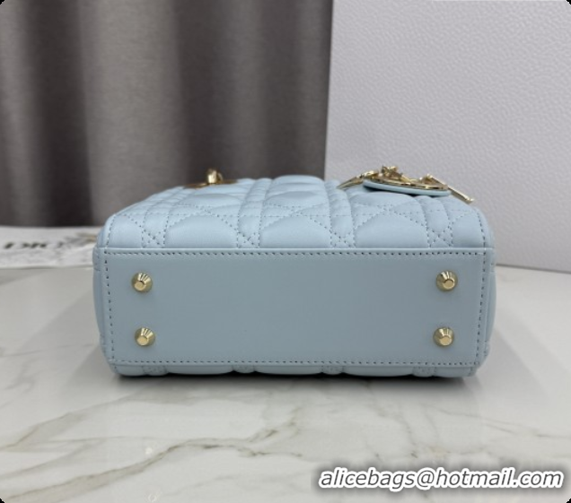 Best Quality Dior Classic Mini Lady Dior Bag in Cannage Lambskin M0505 Space Blue 2026
