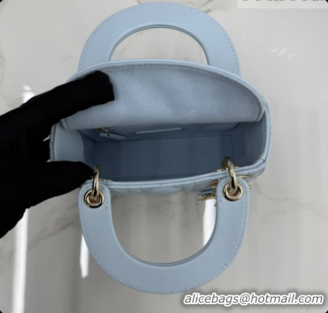 Best Quality Dior Classic Mini Lady Dior Bag in Cannage Lambskin M0505 Space Blue 2026