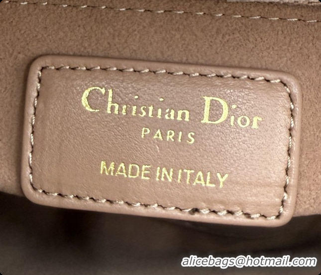 Perfect Dior Classic Mini Lady Dior Bag in Cannage Lambskin M0505 Rose Brown 2026