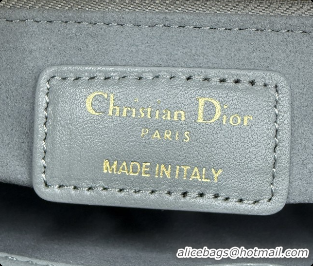 Sophisticated Dior Classic Mini Lady Dior Bag in Cannage Lambskin M0505 Rock Grey 2026