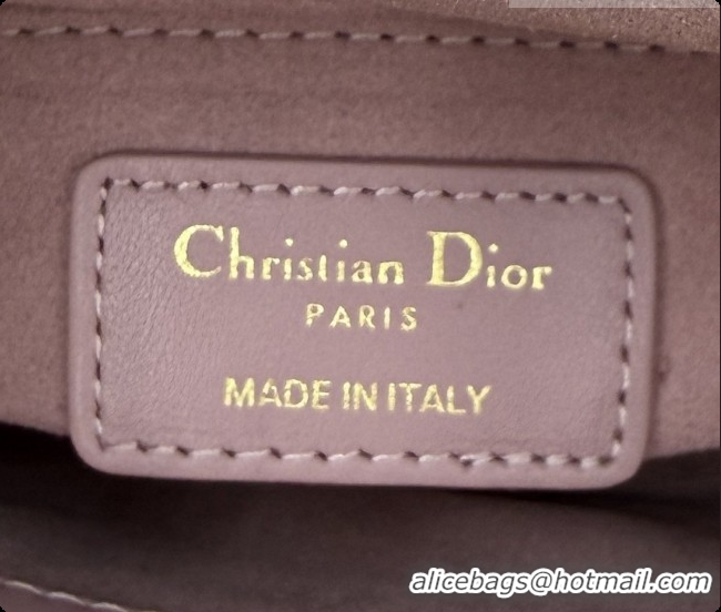 Top Design Dior Classic Mini Lady Dior Bag in Cannage Lambskin M0505 Vintage Pink 2026