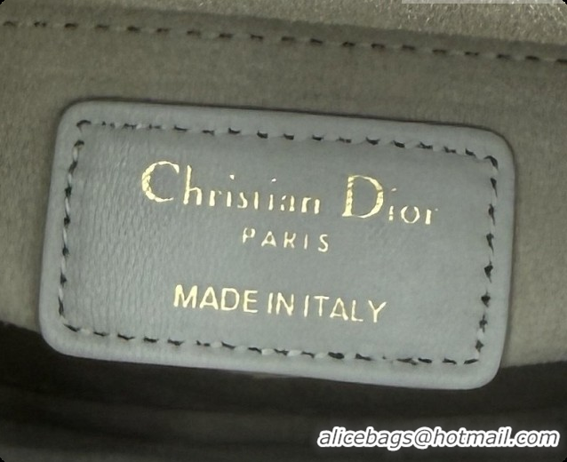 Stylish Dior Classic Mini Lady Dior Bag in Cannage Lambskin M0505 Light Green 2026