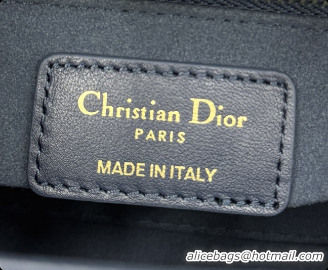 Discount Dior Classic Mini Lady Dior Bag in Cannage Lambskin M0505 Midnight Blue 2026