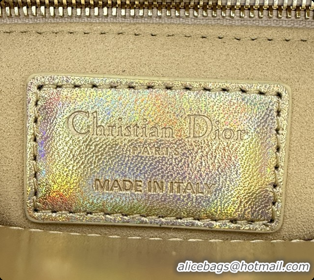 Buy Discount Dior Classic Mini Lady Dior Bag in Cannage Lambskin M0505 Iridescent Gold 2026
