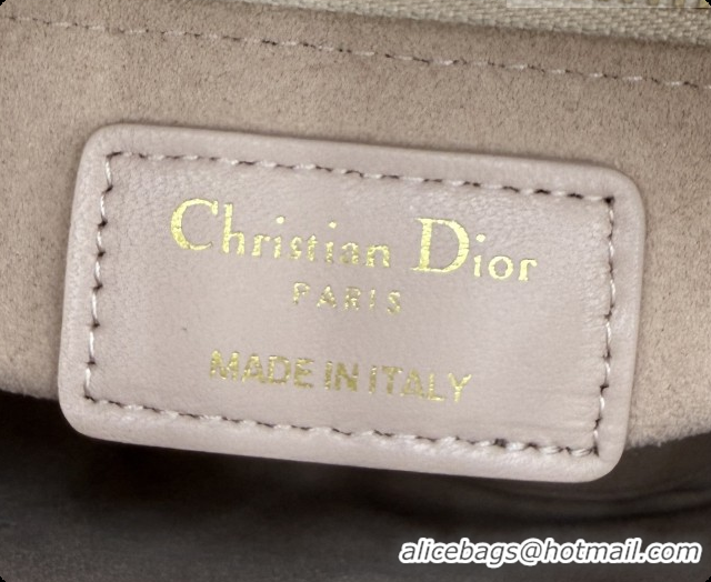 Good Quality Dior Classic Mini Lady Dior Bag in Cannage Lambskin M0505 Blush Pink 2026