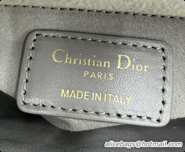 Top Grade Dior Classic Mini Lady Dior Bag in Cannage Lambskin M0505 Elephant Grey 2026