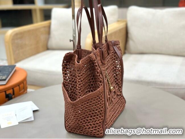 Grade Product Chloe Iconic Double Carry Bag in Raffia 0226 Brown 2026