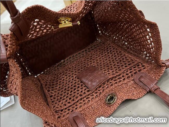 Grade Product Chloe Iconic Double Carry Bag in Raffia 0226 Brown 2026