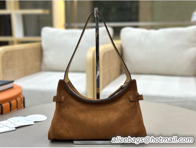 Buy Fashionable Chloe Suede Small Hobo Bag with Charm 8325 Brown 2026