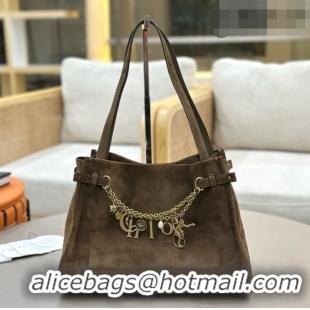 Luxury Cheap Chloe Suede Large Hobo Bag with Charm 8328 Brown 2026