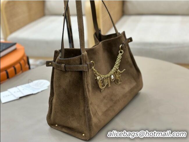 Luxury Cheap Chloe Suede Large Hobo Bag with Charm 8328 Brown 2026