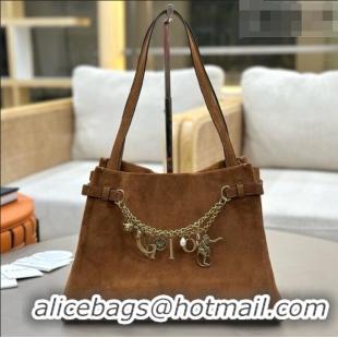Best Quality Chloe Suede Large Hobo Bag with Charm 8328 Brown 2026