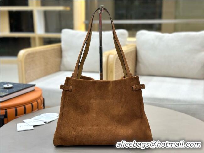 Best Quality Chloe Suede Large Hobo Bag with Charm 8328 Brown 2026